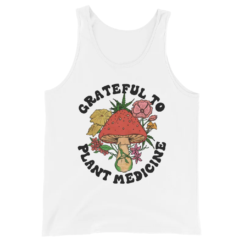 Grateful To Plants Graphic Tank Top