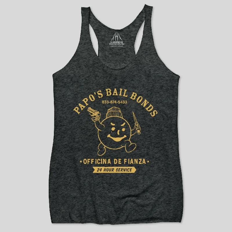 PAPOS BAIL BONDS WOMEN'S RACERBACK TANK