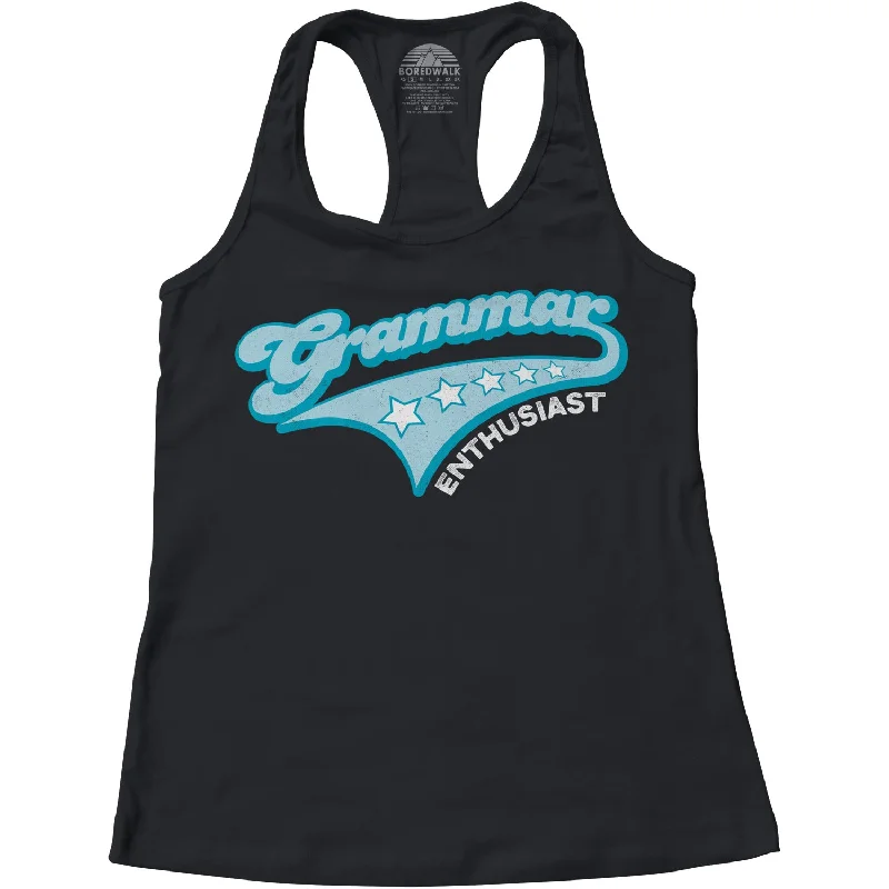 Women's Grammar Enthusiast Racerback Tank Top