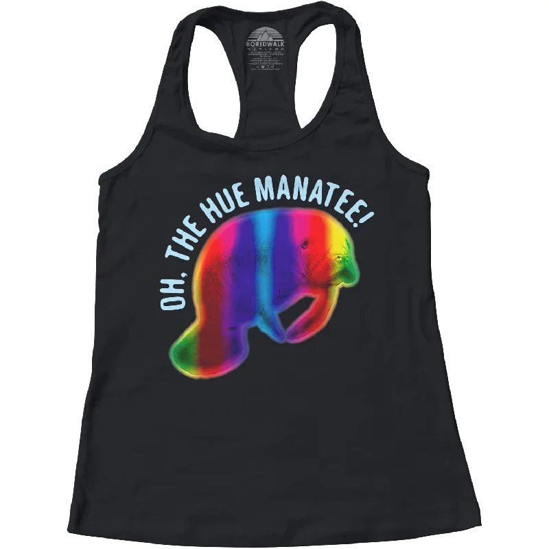 Women's Oh The Hue Manatee Racerback Tank Top