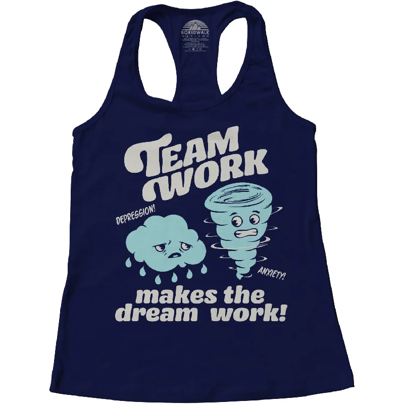 Women's Team Work Makes the Dream Work Racerback Tank Top